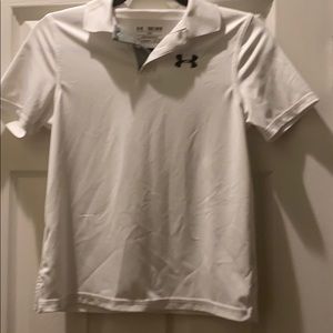 Under Armour golf shirt.